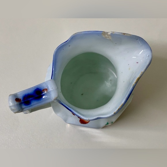 19th Century Antique Gaudy Welsh PAGODA Hexagonal Lustreware Pitcher Jug - Picture 14 of 16